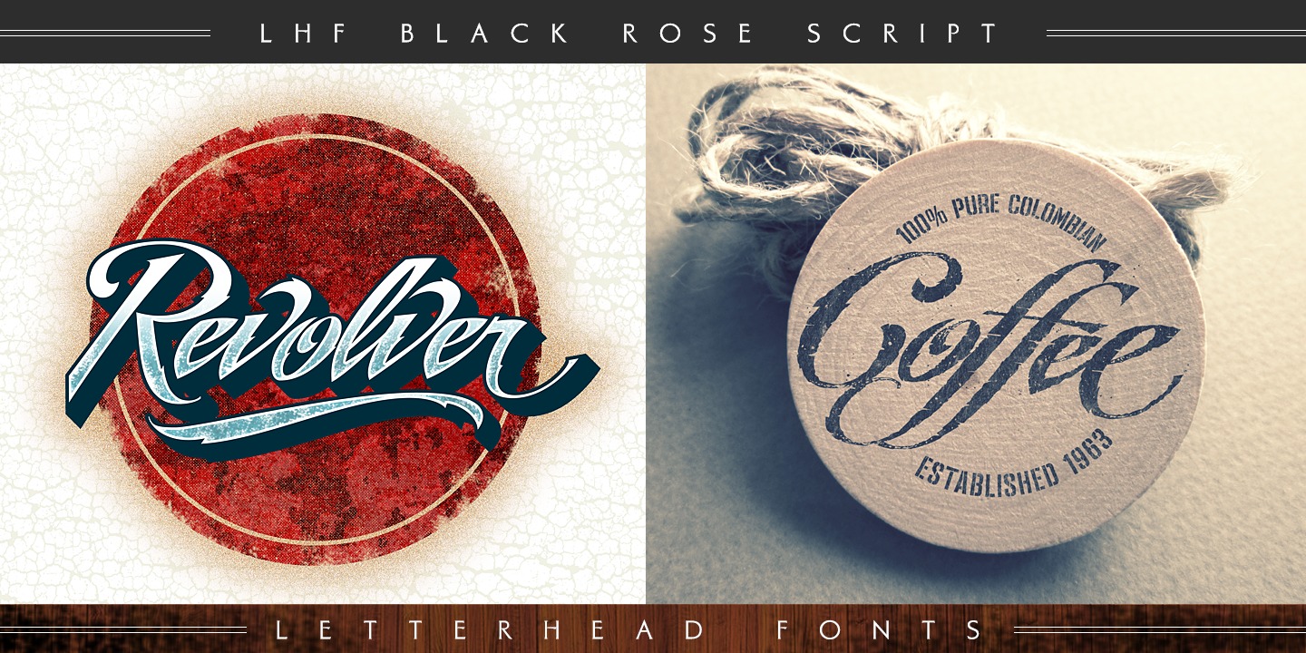 Ejemplo de fuente LHF Black Rose Script #8